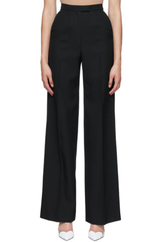 ALAÏA: Black Tailored Trousers | SSENSE