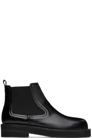 SSENSE Exclusive Black Ronda Boots by COMME SE-A on Sale