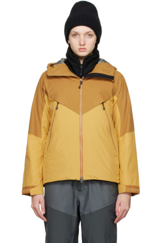 Yellow Shield Hybrid Jacket by Goldwin on Sale
