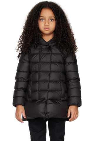 Woolrich Kids Black Down Jacket for Girls