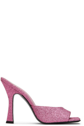 【関税込み】The Attico ピンク Anais ヒールサンダル 222528F125006_1.jpg