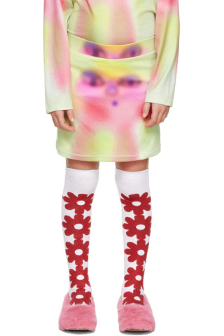 SSENSE Exclusive Kids Green Spray Paint Alien Skort