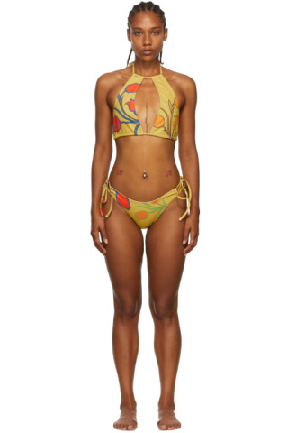 BARRAGÁN: SSENSE Exclusive Yellow Ambra Bikini | SSENSE Canada