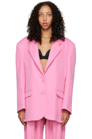 Magda Butrym: Pink Oversized Blazer | SSENSE Canada