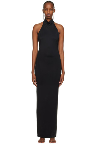 SKIMS Black Smooth Lounge Maxi Dress SKIMS