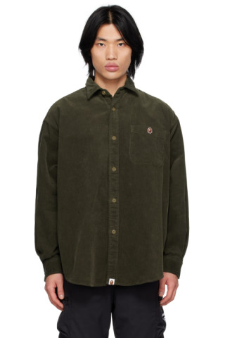 Green Ape Head One Point Shirt by BAPE on Sale