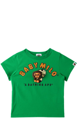 Baby Green Baby Milo Plush T-Shirt by BAPE | SSENSE