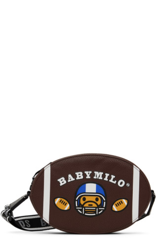 BAPE - Kids Brown Baby Milo Football Bag