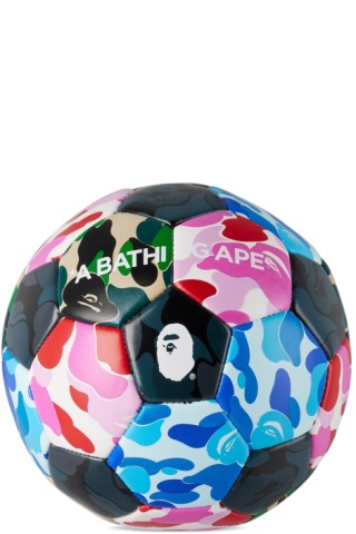 Multicolor ABC Camo Soccer Ball by BAPE on Sale