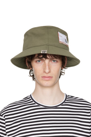 Khaki CA4LA Edition Big Bucket Hat by Miharayasuhiro on Sale