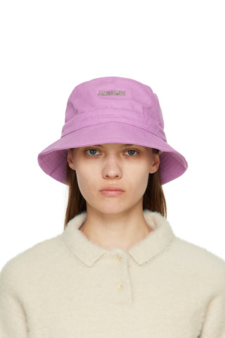 JACQUEMUS: Purple Le Papier 'Le Bob Gadjo' Bucket Hat | SSENSE