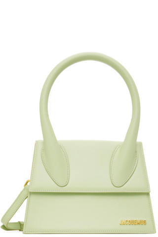 Green 'Le Grand Chiquito' Bag by JACQUEMUS on Sale