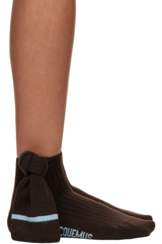 자크뮈스 브라운 르 파피에 매듭 양말