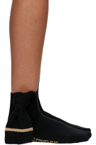 자끄무스 블랙 레 파피에 노드 양말