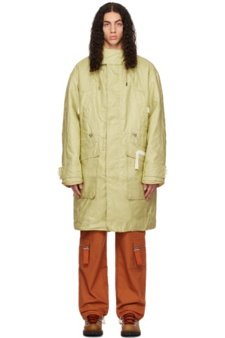 Jacquemus: Green Le Papier 'La Parka Cozi' Coat | SSENSE