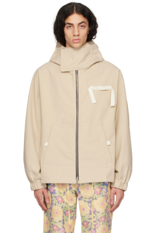 Beige Le Papier 'The Cinta' Jacket by Jacquemus on Sale