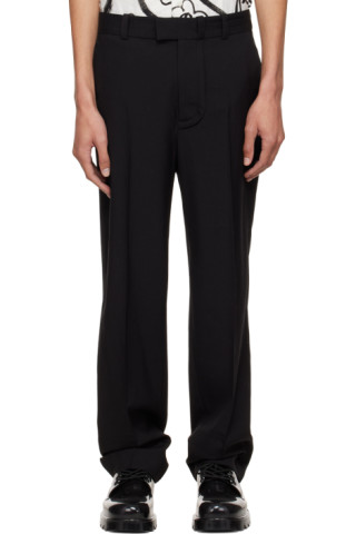 Jacquemus: Black Le Papier Le Pantalon Bacio Trousers | SSENSE