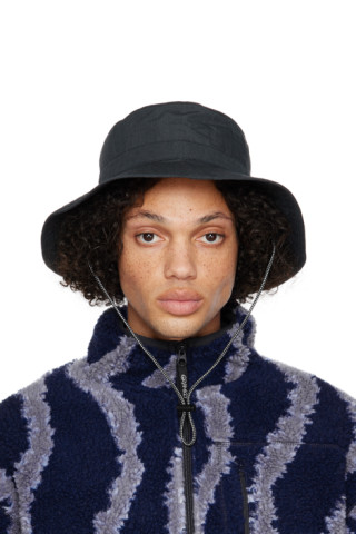 Gramicci: Black F/CE. Edition Quilted Bucket Hat | SSENSE