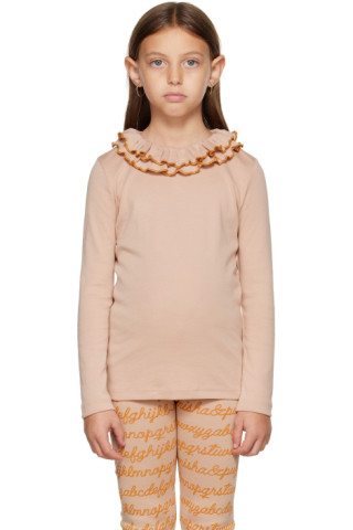 Kids Pink Sweetheart Long Sleeve T-Shirt by Misha & Puff | SSENSE