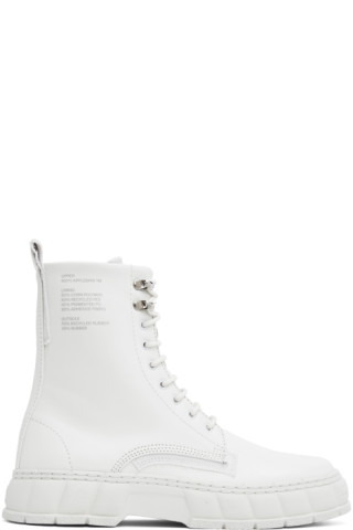 White 1992 Boot by Virón on Sale