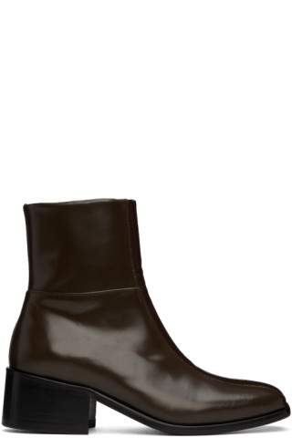 SSENSE Exclusive Brown 70s Boots by Ernest W. Baker on Sale