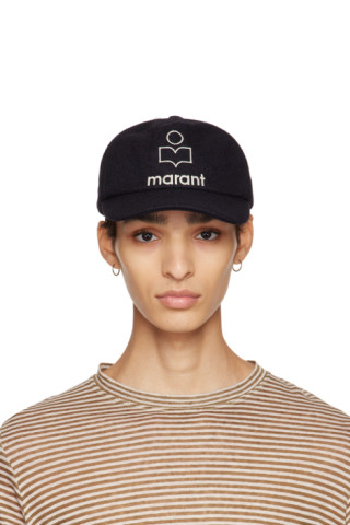 ◆Isabel Marant◆ Tyrone Ballcap Khaki Crew CQ001XHBA3C01JKA Tyron Cap Man ecru and black | ISABEL MARANT Official online