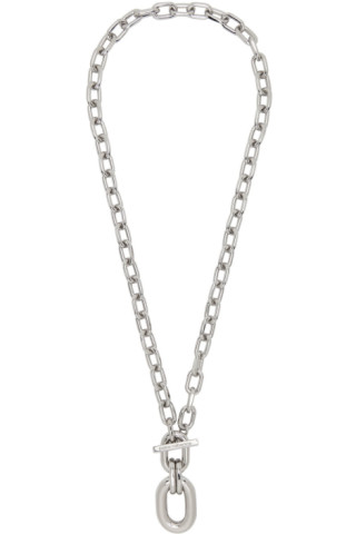 Paco Rabanne: Silver XL Link Pendant Necklace | SSENSE