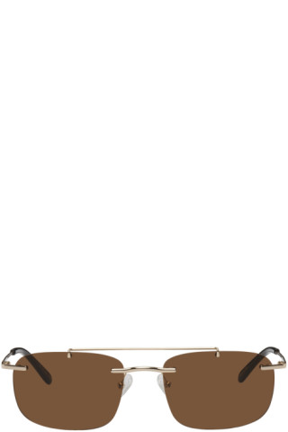 EYTYS: Gold Avery Sunglasses | SSENSE