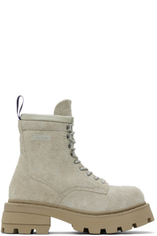 Gray Michigan Lace-Up Boots by Eytys on Sale