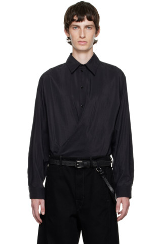 Lemaire: Black Equestrian Belt | SSENSE