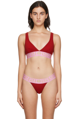 VERSACE, Tomato red Women's Bra