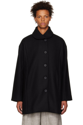 Toogood: Black 'The Mercer' Coat | SSENSE