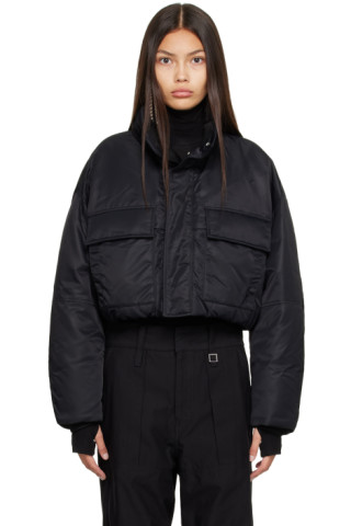 Black Puffer Down Jacket by WOOYOUNGMI on Sale