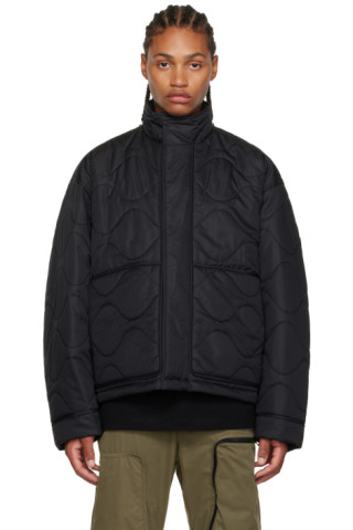 Wooyoungmi: Black Quilted Jacket | SSENSE