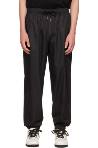 Black Drawstring Lounge Pants by Wooyoungmi on Sale