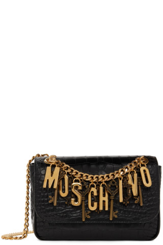 Black Furnishings Bag by Moschino on Sale