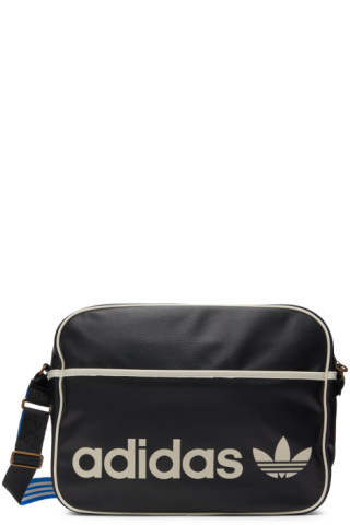 Black Adicolor 70s Vintage Airliner Bag by adidas Originals on Sale