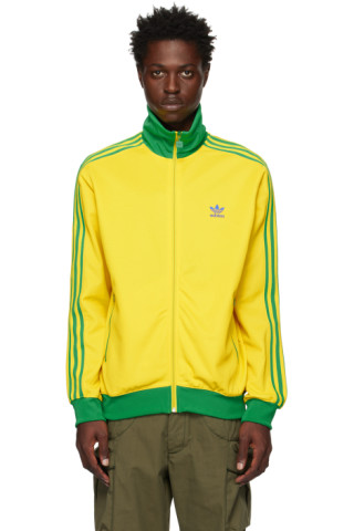 promoción Exclusivo visual adidas Originals: Yellow & Green Beckenbauer Track Jacket | SSENSE