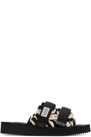 Suicoke - Black & White MOTO-Vhl Sandals