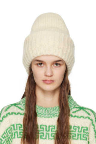 SSENSE Exclusive Off-White Beanie by Teurn Studios on Sale