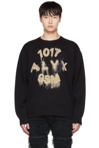 1017 ALYX 9SM: Black Print Sweater | SSENSE