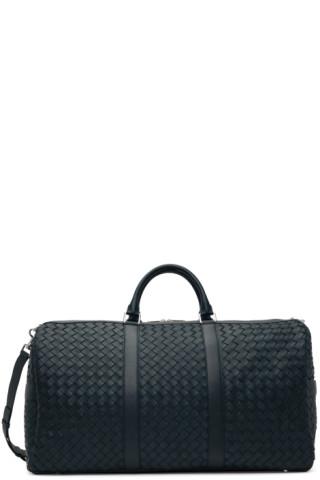 Bottega Veneta® Men's Medium Intrecciato Duffle in Indigo. Shop online now.