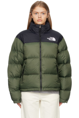 The North Face: Green 1996 Retro Nuptse Down Jacket | SSENSE Canada