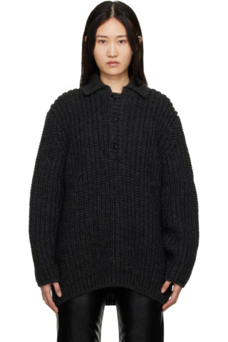 Gray Big Piquet Sweater by OUR LEGACY on Sale