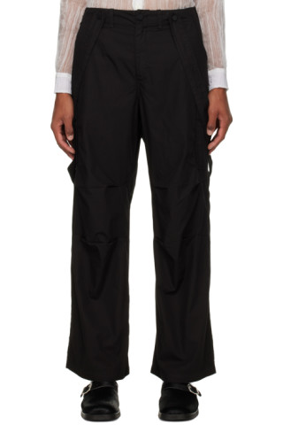 Black Audio Cargo Pants by Our Legacy on Sale