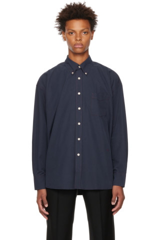 Navy Borrowed BD Shirt by Our Legacy on Sale