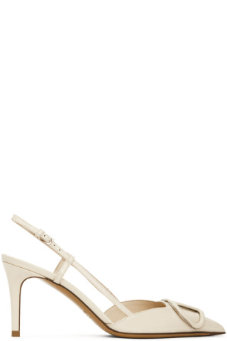 Valentino Garavani: Off-White VLogo Heels | SSENSE Canada