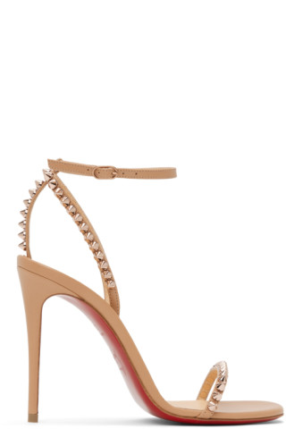 Christian Louboutin Beige So Me 100 Sandals