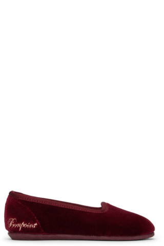 Kids Burgundy Tenise Slippers by Bonpoint | SSENSE Canada