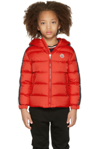 Kids Red Down Chrale Jacket by Moncler Enfant | SSENSE